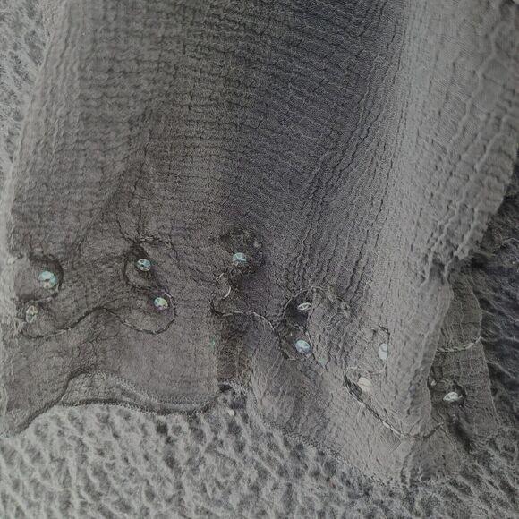 Fashque Womens Blouse Black Size Medium 100% Polyester Long Sleeve Pullover - Picture 9 of 12